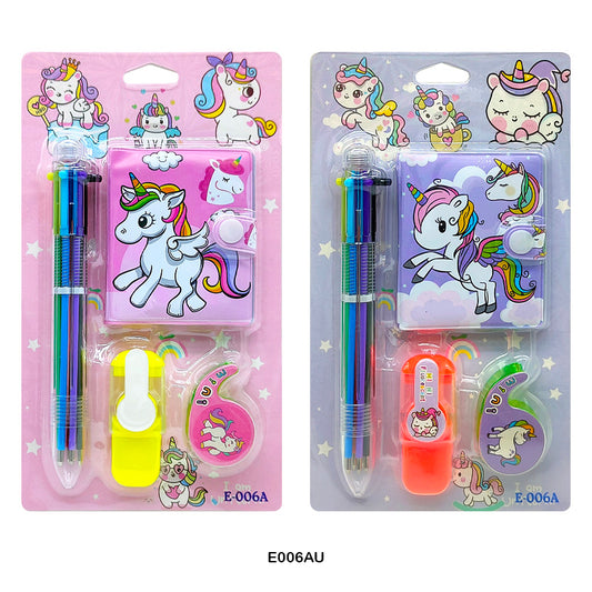 Gift To Love | Unicorn Stationery Birthday Return Gift Set | Code : E006AU