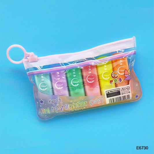 Gift To Love | Mini Cute Highlighter Bottle | Pcs : 6 Pcs | Code : E6730