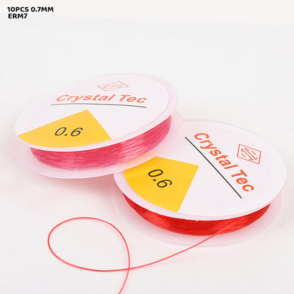 Gift To Love | Elastic Roll | Color : Multi | Size : 0.7 Mm | Pcs : 10 Pcs | Code : ERM7