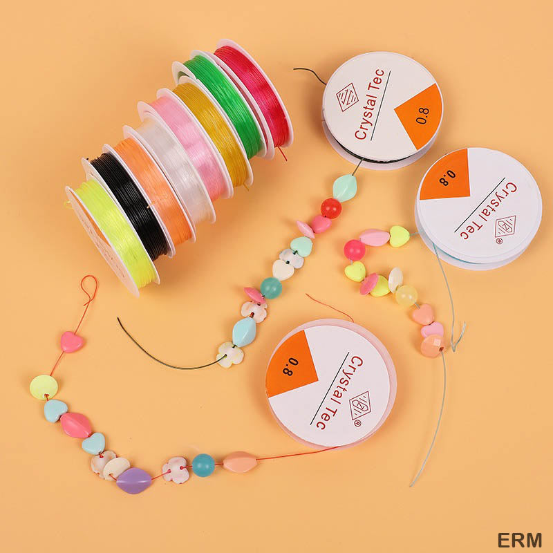 Gift To Love | Elastic Roll | Color : Multi | Size : 0.8 Mm | Pcs : 10 Pcs | Code : ERM