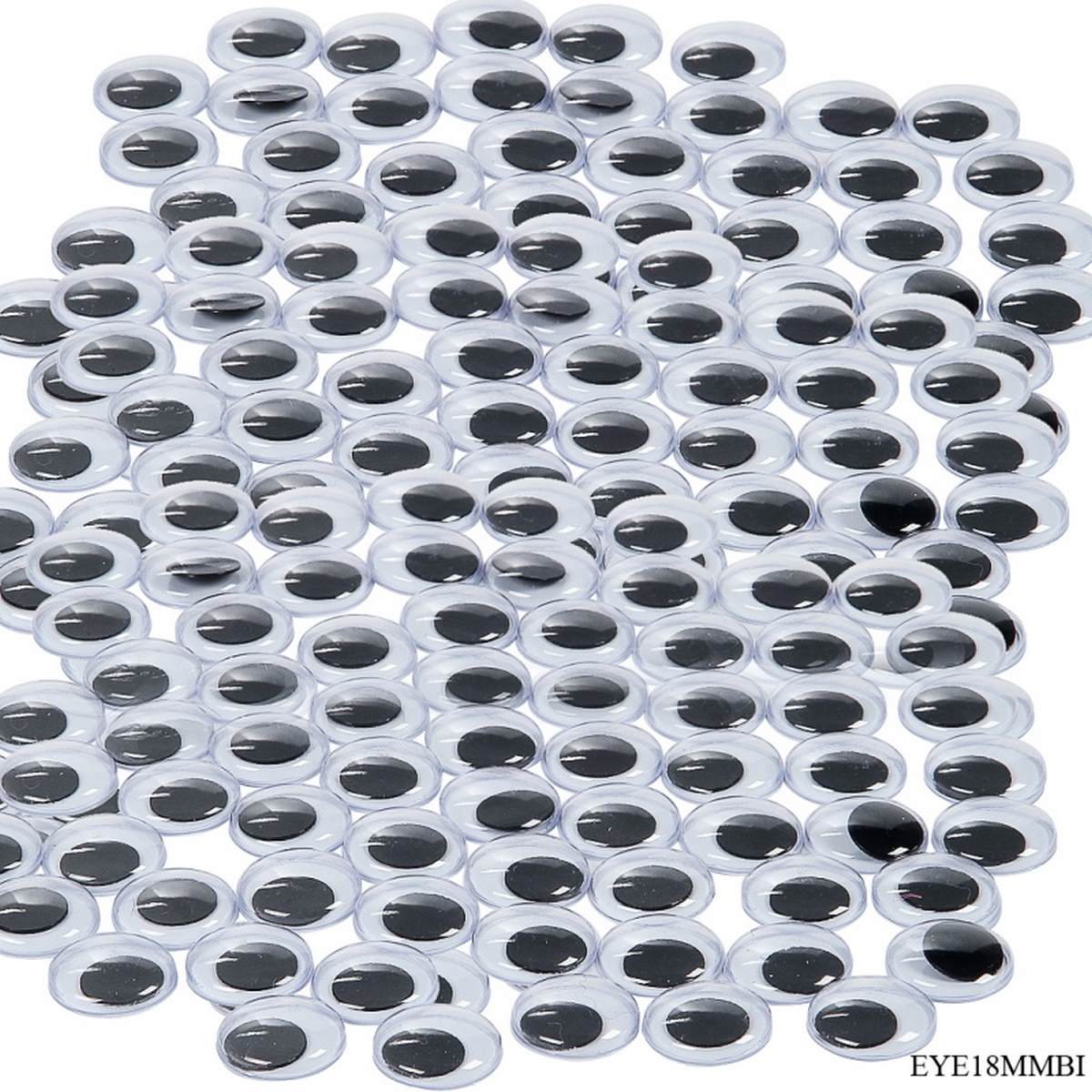 Gift To Love | Craft Googly Eye Big | Size : 18 Mm | Pcs : 2000 Pcs | Code : EYE18MMBI