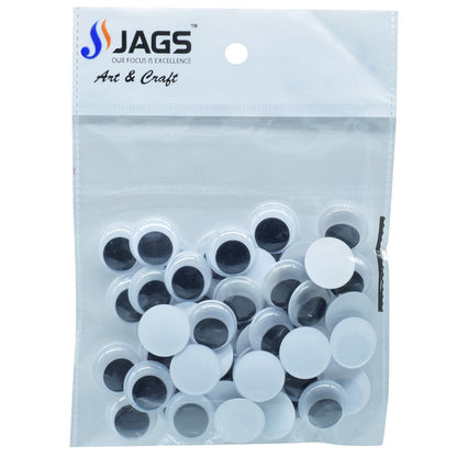 Gift To Love | Craft Googly Eye | Size : 18 Mm | Pcs : 50 Pcs | Code : EYE18MM
