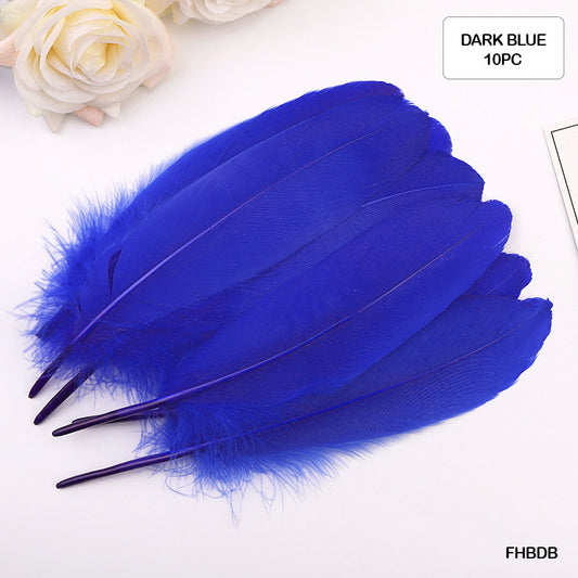 Gift To Love | Feather Hard Big | Color : Dark Blue | Pcs : 10 Pcs | Code : FHBDB