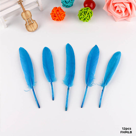 Gift To Love | Feather Hard Small | Color : Light Blue | Pcs : 12 Pcs | Code : FHMLB