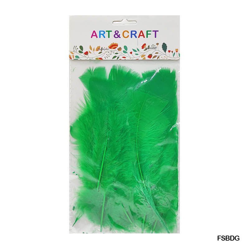 Gift To Love | Feather Soft Big | Color : Green | Pcs : 10 Pcs | Code : FSBDG