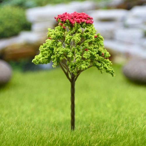 Gift To Love | Artificial Miniature Green & Red Tree 1pc | Code : FU-100GRD