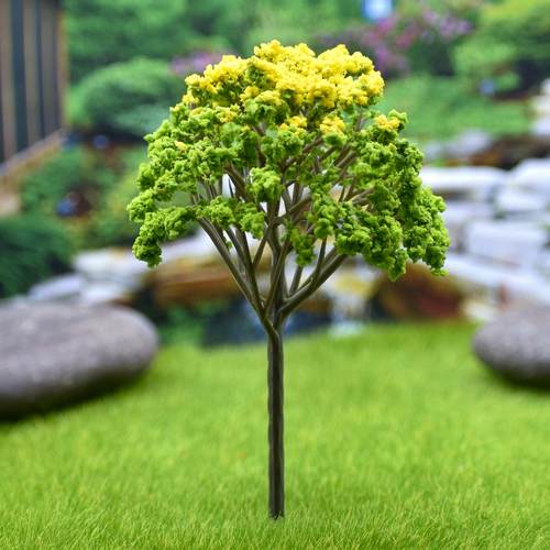 Gift To Love | Artificial Miniature Green & Yellow Tree 1pc | Code : FU-140GYW