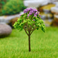 Gift To Love | Artificial Miniature Green & Purple Tree 1 Pc | Code : FU-80GPE