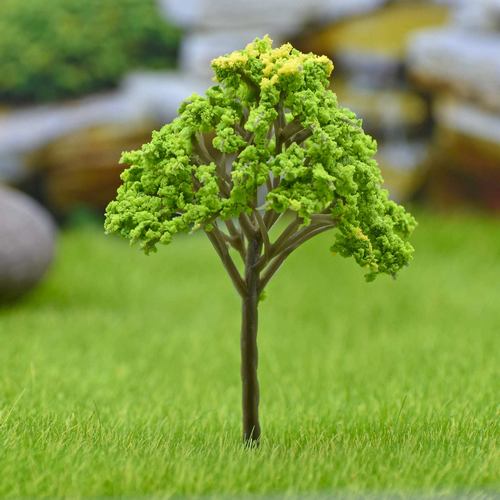 Gift To Love | Artificial Miniature Green & Yellow Tree 1 Pc | Code : FU-80GYW