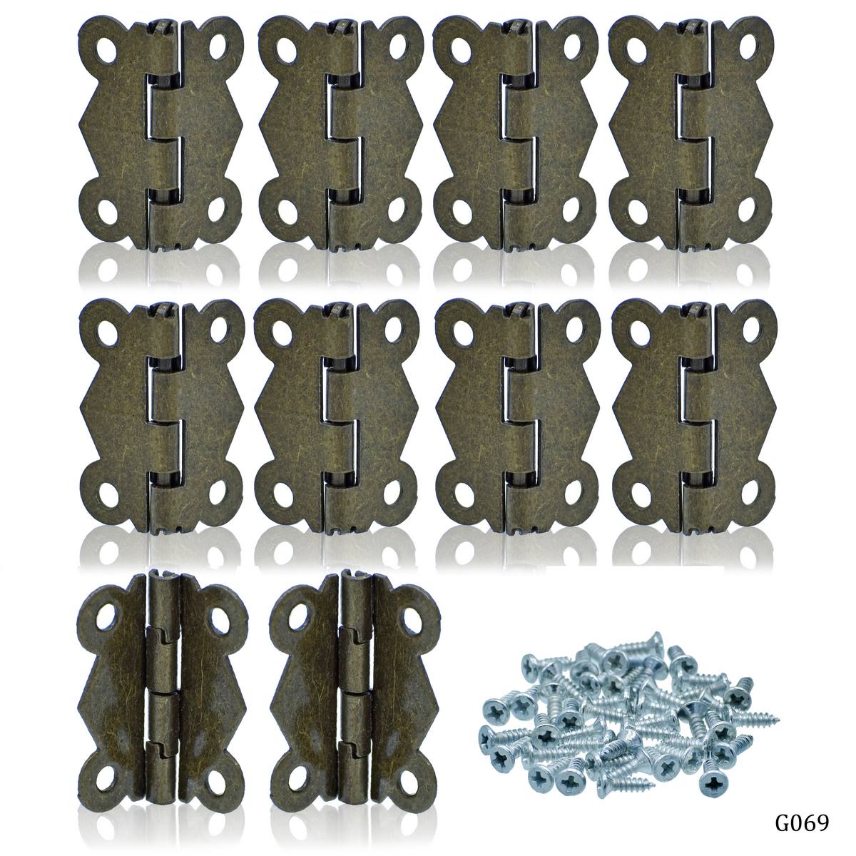 Gift To Love | Metal Fitting Hinges Fancy | Size : 26X31 Mm | Pcs : 10 Pcs | Code : G069