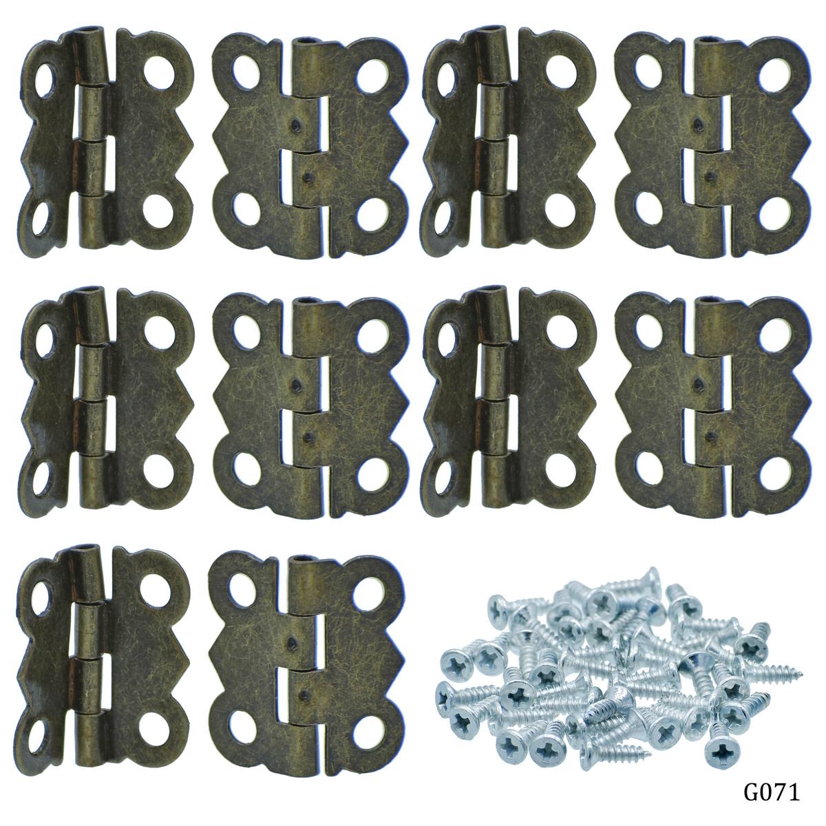 Gift To Love | Metal Fitting Hinges Fancy | Size : 16X18 Mm | Pcs : 10 Pcs | Code : G071