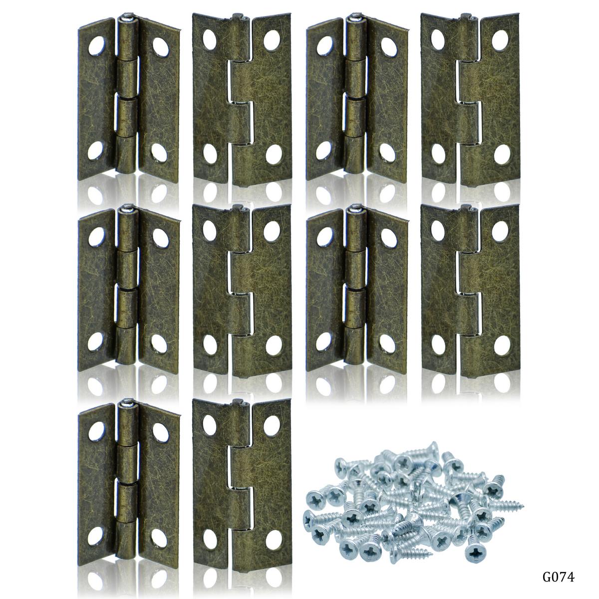 Gift To Love | Metal Fitting Hinges | Size : 16X25 Mm | Pcs : 10 Pcs | Code : G074
