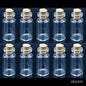 Gift To Love | Mini Glass Bottles With Cork | Size : 16 X 35 | Pcs : 10 Pcs Set | Code : GB16X35