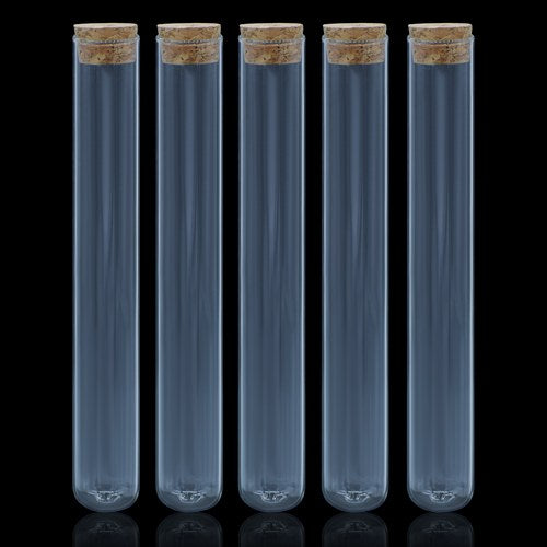 Gift To Love | Glass Messages Bottle 5 Pcs Set 40ML 20*150 150MM | Code : GB20X150