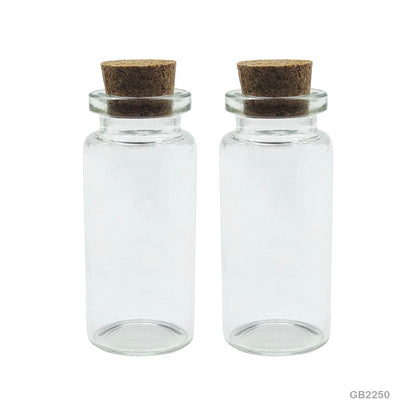 Gift To Love | Message Glass Bottle | Size : 22 Mm X 50 Mm | Pcs : 12 Pcs | Code : GB2250