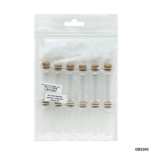 Gift To Love | Message Glass Bottle | Size : 22 Mm X 60 Mm | Pcs : 12 Pcs | Code : GB2260