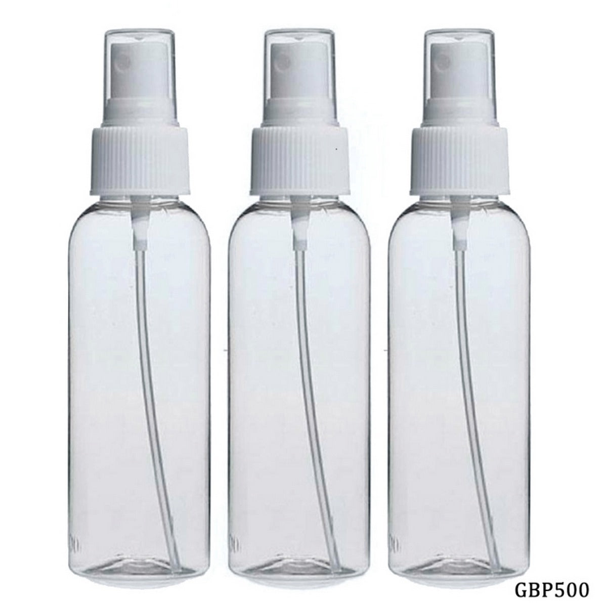 Gift To Love | Spray Bottle Plastic | Size : 4 Inch X 100 Ml | Pcs : 3 Pcs | Code : GBP500