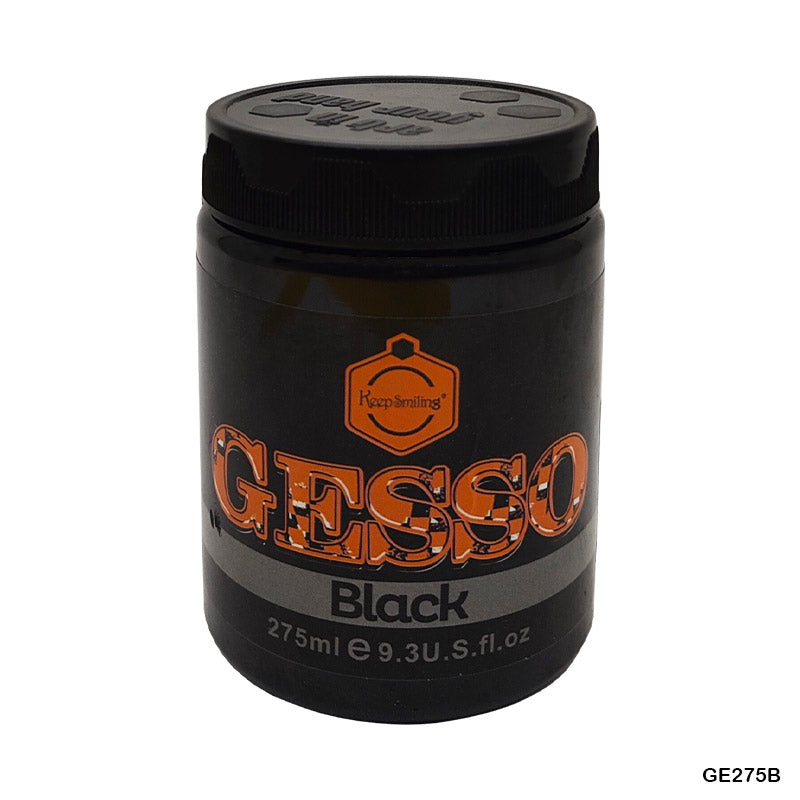 Gift To Love | Acrylic Gesso | Color : Black | Size : 275 Ml | Code : GE275B