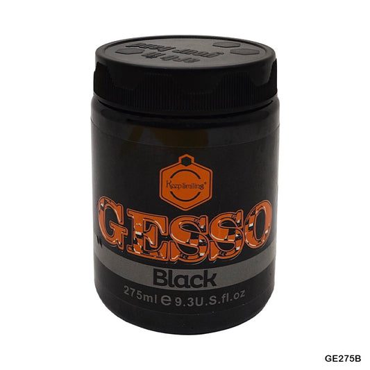 Gift To Love | Acrylic Gesso | Color : Black | Size : 275 Ml | Code : GE275B