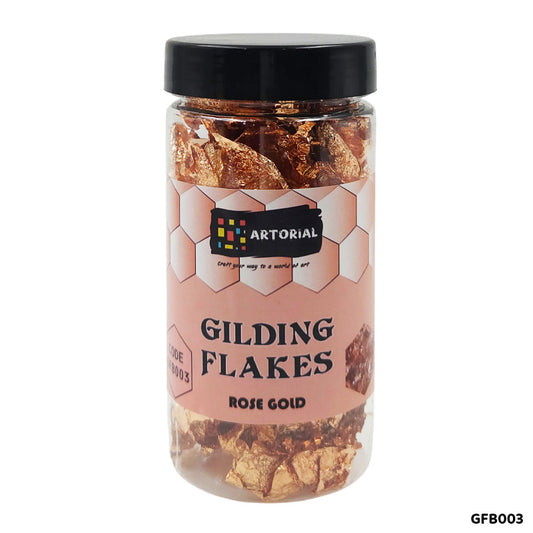 Gift To Love | Gilding Flakes Bottle | Color : Rose Gold | Code : GFB003
