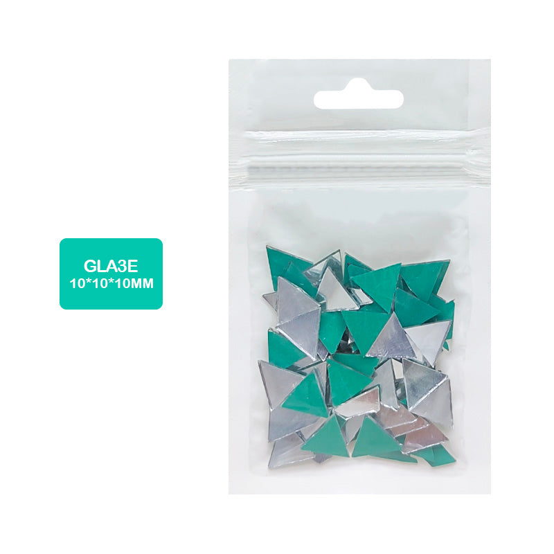 Gift To Love | Mirror Glass Triangle | Size : 10 Mm X 10 Mm X 10 Mm | Code : GLA3E