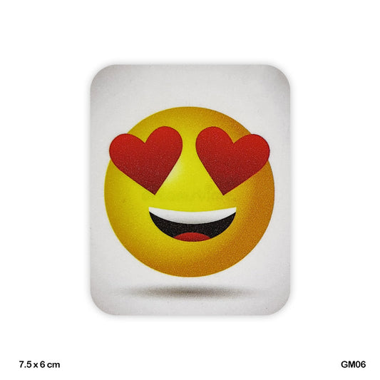 Gift To Love | Glitter Printed Fridge Magnet | Size : 6 X 7.5 Cm | Code : GM06