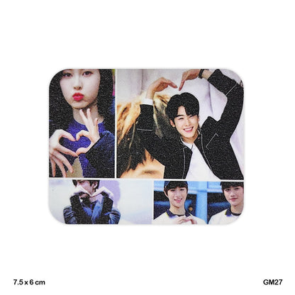 Gift To Love | Glitter Printed Fridge Magnet | Size : 6 X 7.5 Cm | Code : GM27