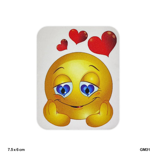 Gift To Love | Glitter Printed Fridge Magnet | Size : 6 X 7.5 Cm | Code : GM31