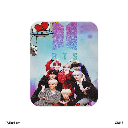Gift To Love | Glitter Printed Fridge Magnet | Size : 6 X 7.5 Cm | Code : GM47
