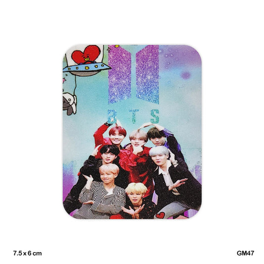 Gift To Love | Glitter Printed Fridge Magnet | Size : 6 X 7.5 Cm | Code : GM47