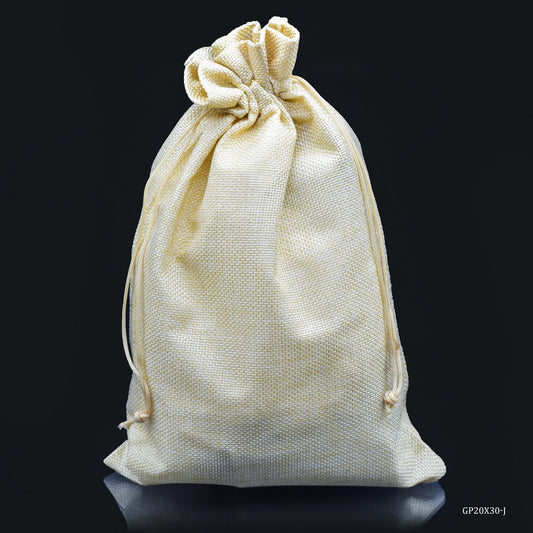 Gift To Love | Gift Pouch Cloth Jute | Size : 20 X 30 Cm | Pcs : 6 No | Code : GP20X30-J