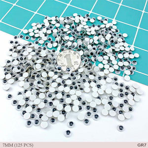 Gift To Love | Googly Eye Round | Size : 7 Mm | Pcs : 125 Pcs | Code : GR7