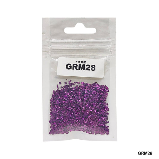 Gift To Love | Glass Metallic Resin Stones | Pcs : 10 Gm | Code : GRM28