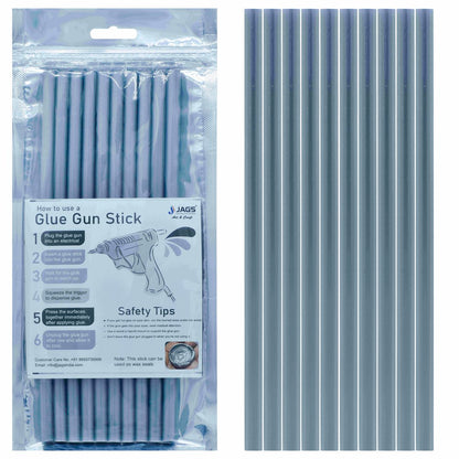 Gift To Love | Glue Stick Thin | Color : Silver | Size : 7 Mm X 20 Cm | Pcs : 10 Pcs | Code : GST10P-SR