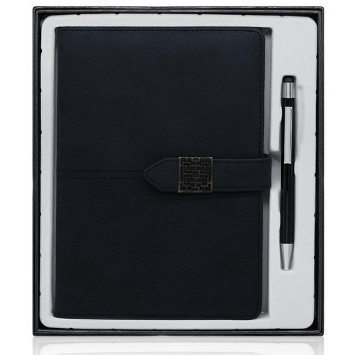 Gift To Love | Gifts Set Diary With Ball Pen Honey Clip Black | Code : GSWD00-6