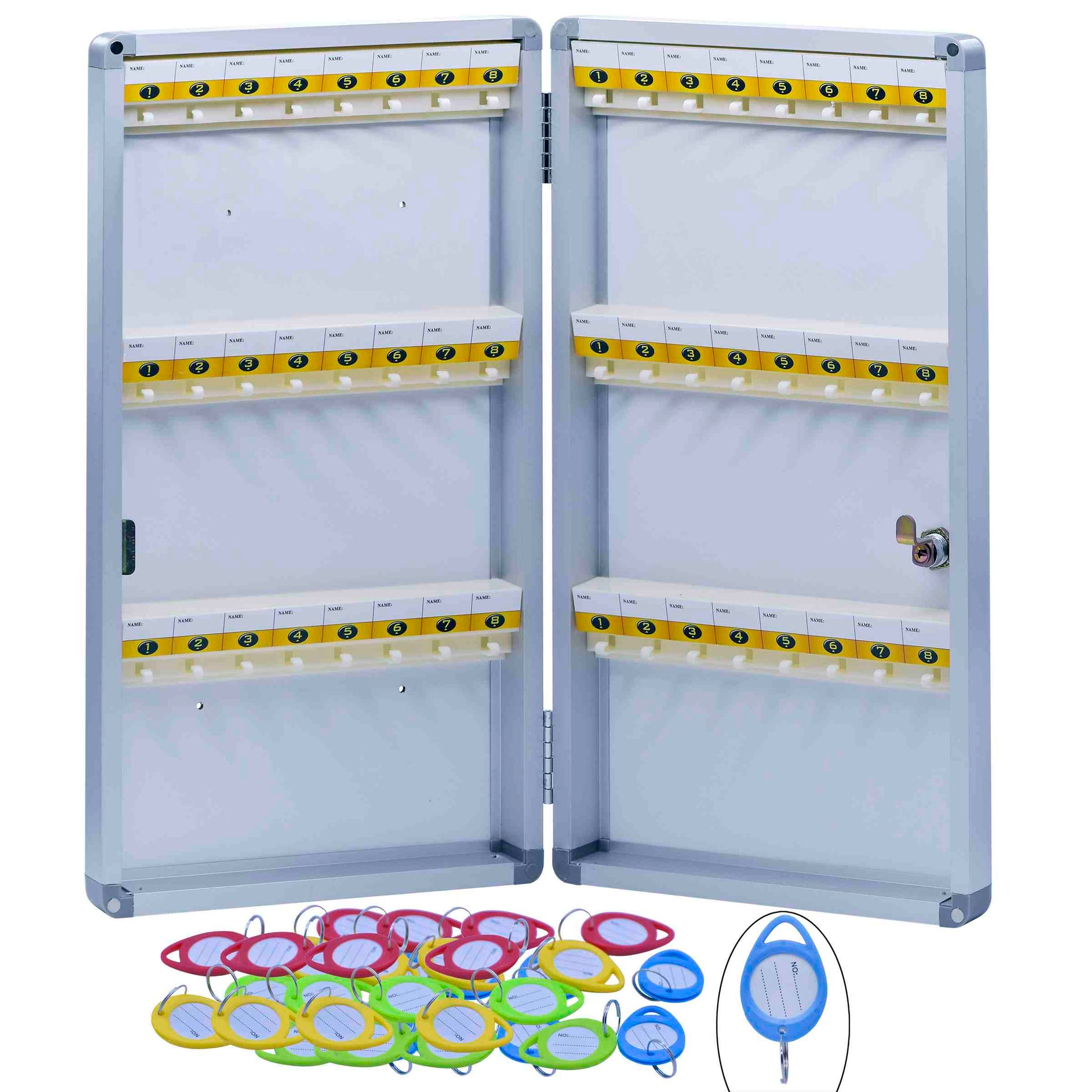 Gift To Love | Key Box Aluminum Cabinet | Pcs : 48 Keychain | Code : H-1048