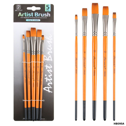 Gift To Love | Paint Brush Flat | Pcs : 5 Pc | Code : HB095A