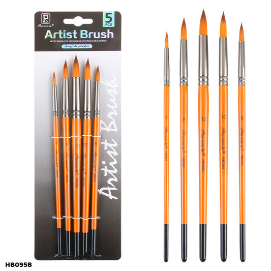 Gift To Love | Paint Brush Round | Pcs : 5 Pcs | Code : HB095B