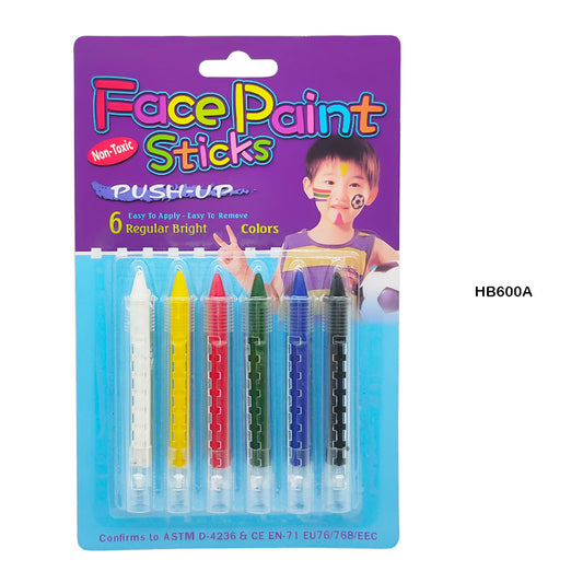 Gift To Love | Face Paint Stick 6 Bright Color Push-Up | Code : HB600A
