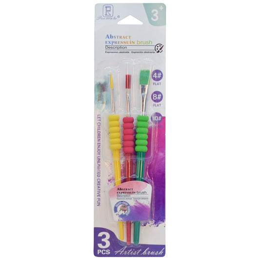 Gift To Love | Kids Painting Brush | Pcs : Set Of 3 Pcs | Code : HB6183A