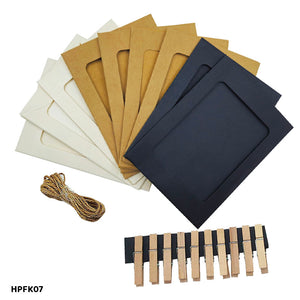 Gift To Love | Hanging Photo Frame Kit | Size : 4 X 6 Inch | Pcs : 10 Pc | Code : HPFK07