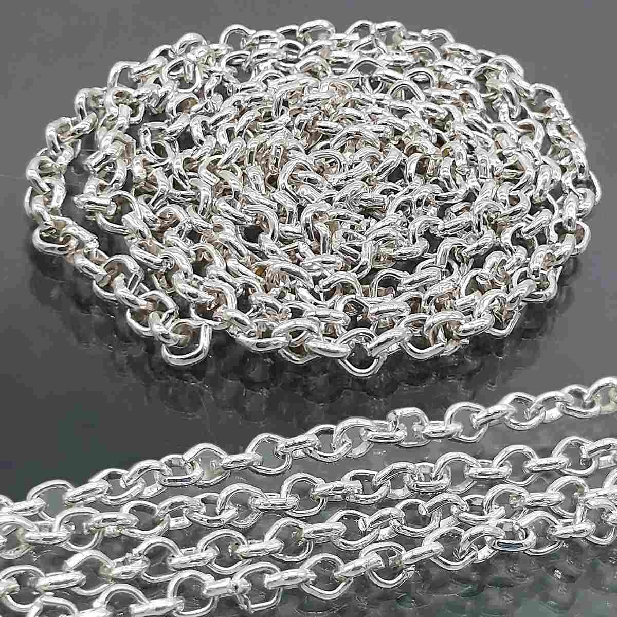 Gift To Love | Imitation Jewellery Chain | Color : Silver | Size : Big | Code : IJCS00