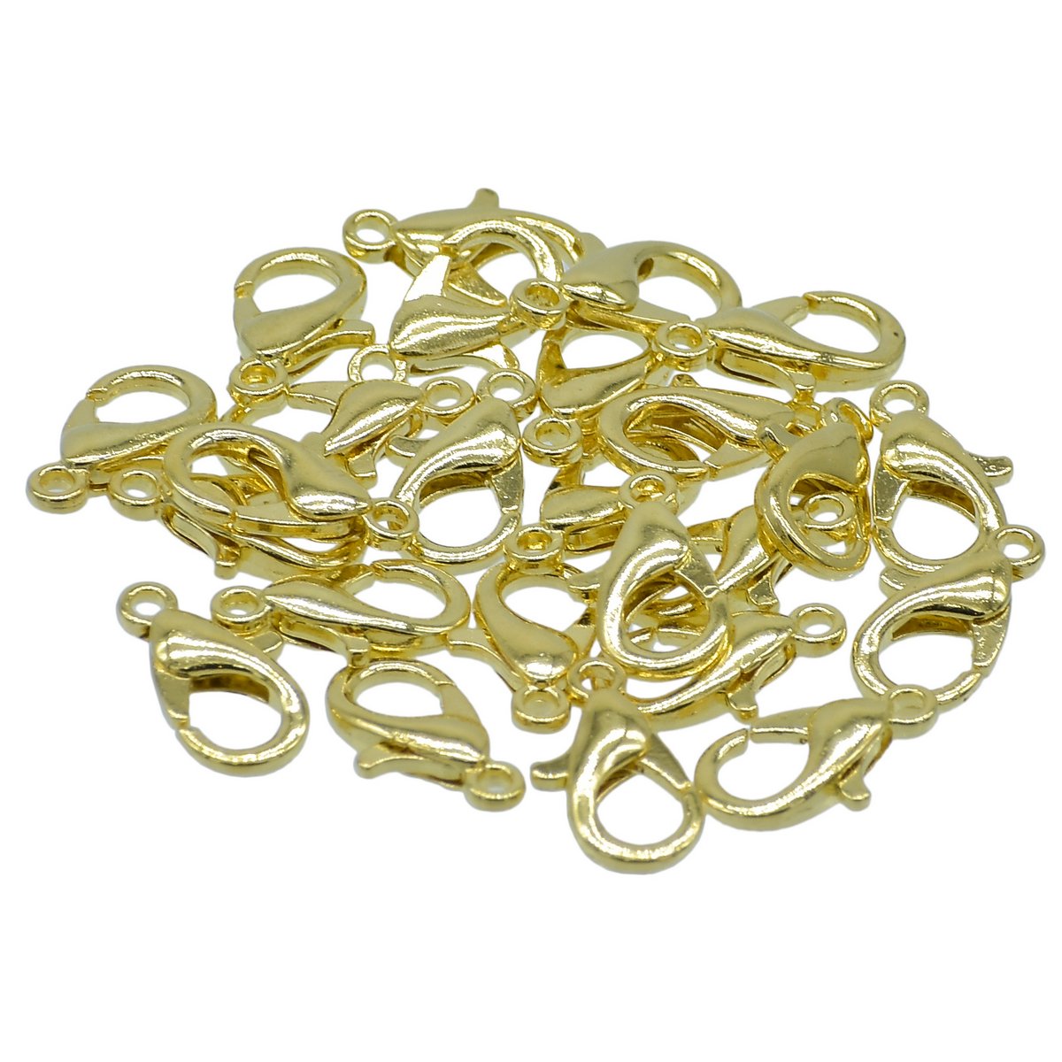 Gift To Love | Imitation Jewellery Lobster Claw Clasps | Color : Golden | Pcs : 25 Pcs | Code : IJLH-02