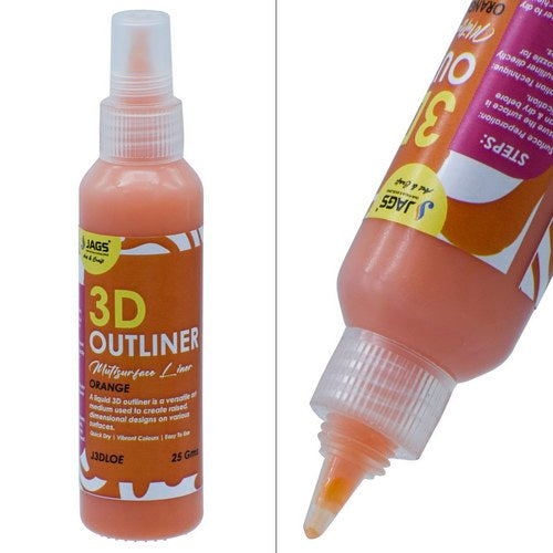 Gift To Love | Jags 3D Outliners Multi Surface 25GM Orange | Code : J3DLOE