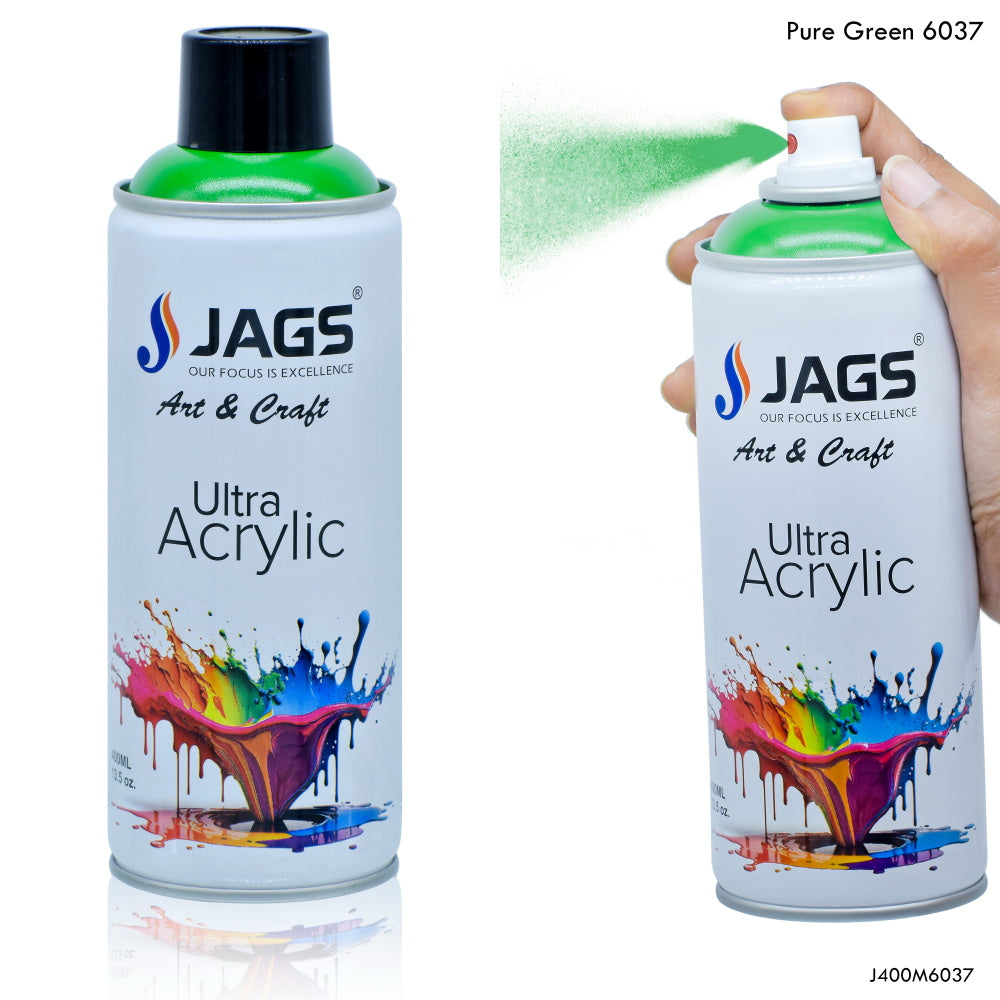 Gift To Love | Spray Ultra Acrylic | Color : Pure Green | Size : 400 Ml | Code : J400M6037