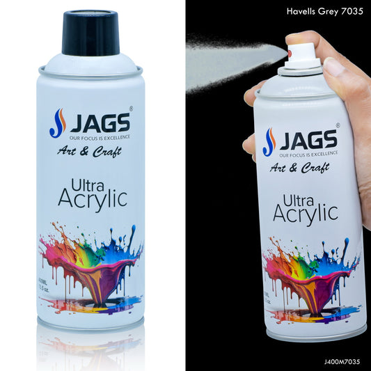 Gift To Love | Spray Ultra Acrylic | Color : Havells Grey | Size : 400 Ml | Code : J400M7035