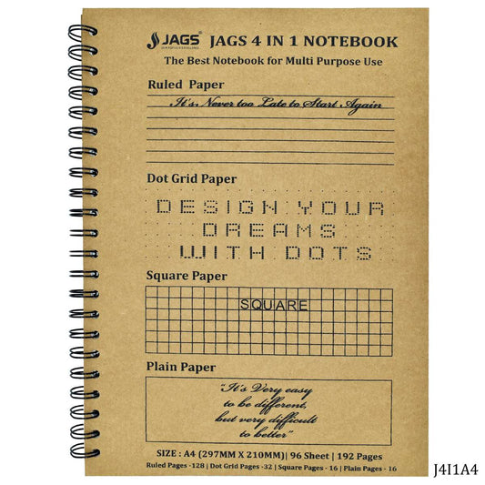 Gift To Love | 4In1 Notebook | Size : A4 | Code : J4I1A4