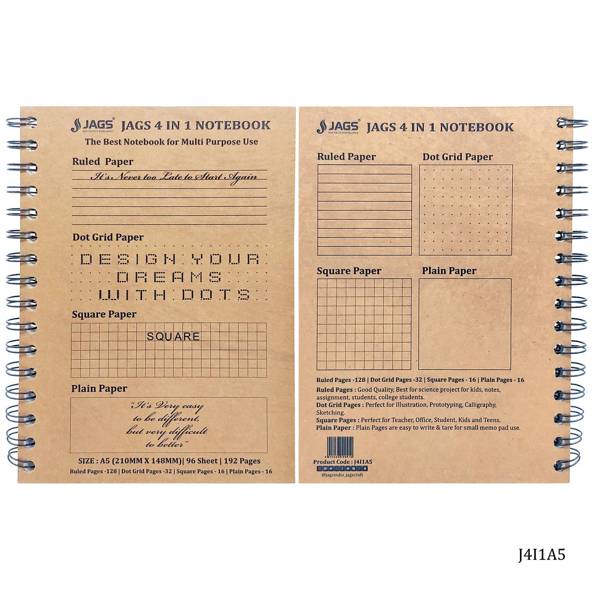 Gift To Love | 4In1 Notebook | Size : A5 | Code : J4I1A5