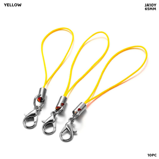 Gift To Love | Claps Thread | Color : Yellow | Size : 65 Mm | Pcs : 10 Pc | Code : JA10Y
