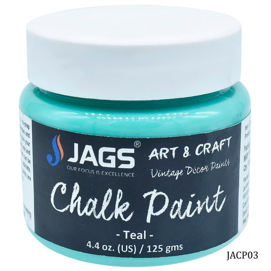 Gift To Love | Art Chalk Paint | Color : Teal | Size : 125 Ml | Code : JACP03
